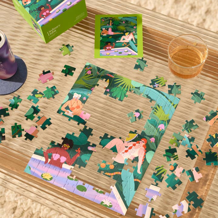 Ordinary Habit - Wholesale Puzzle - Adult - Water Lily Girls  - 100 Piece Puzzle1