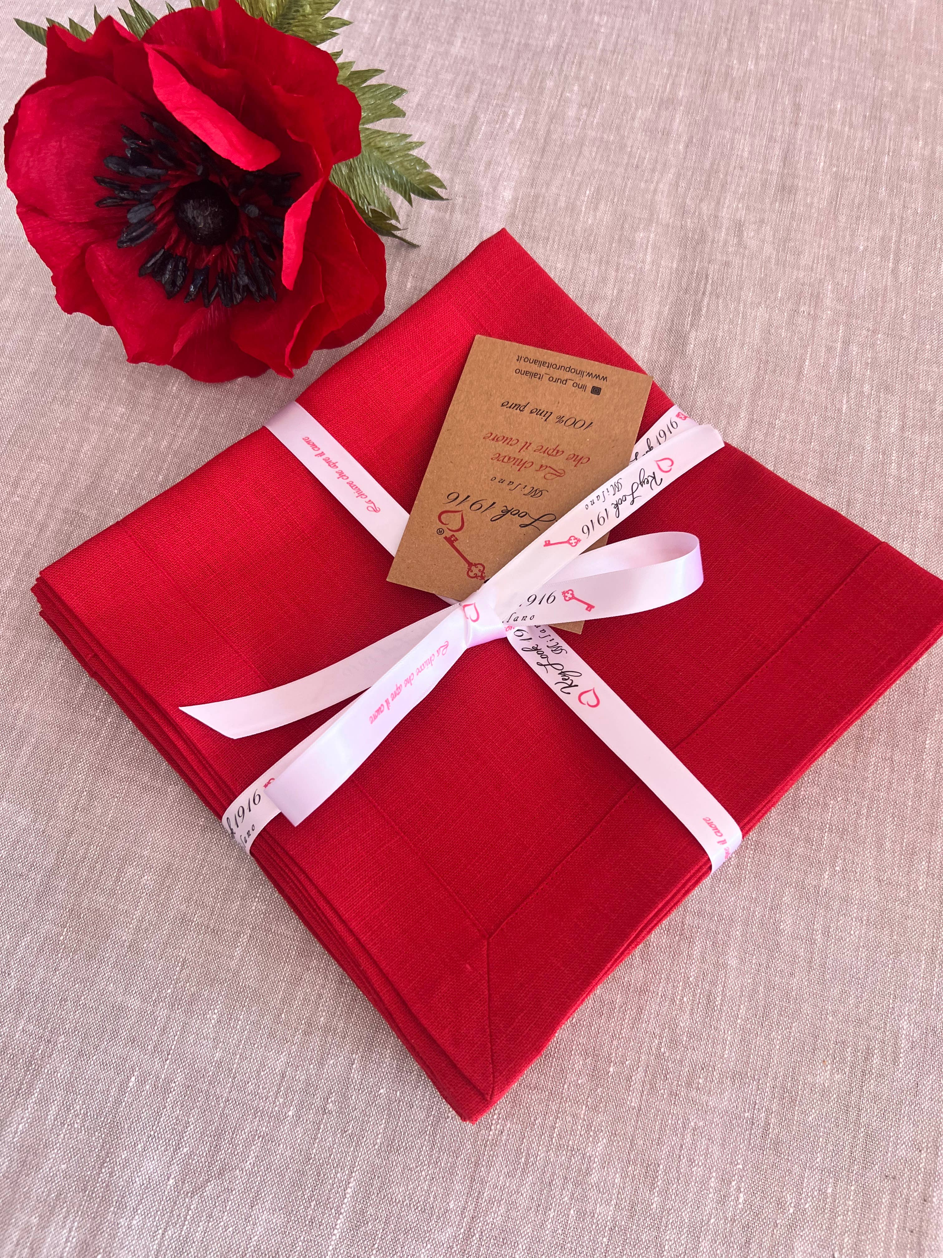 KEY LOOK1916 MILANO - Wholesale Dinerservet - Linnen servetten met frame2