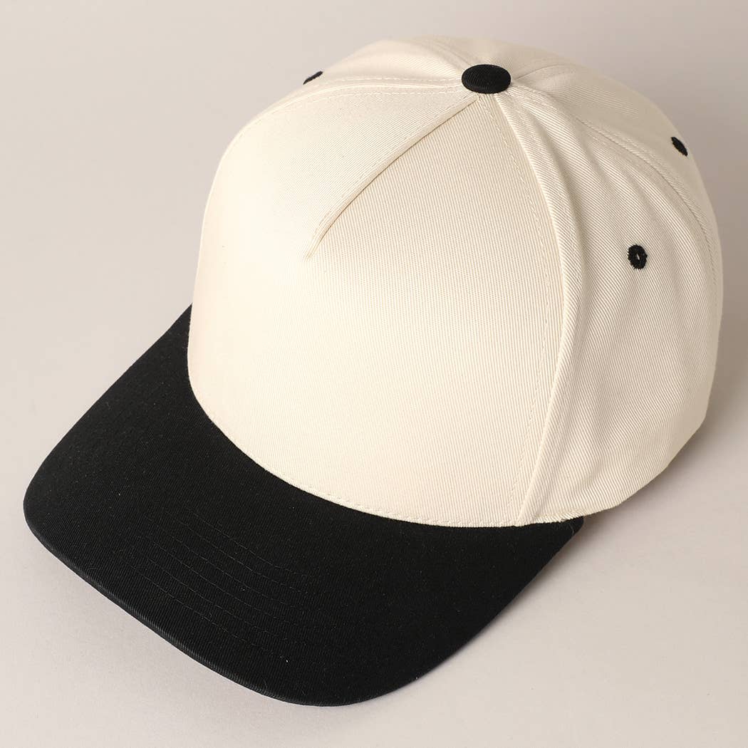 Fashion City - Wholesale Baseball Cap - Unisex - Plain Two-Tone Canvas Cotton Trucker Hat7