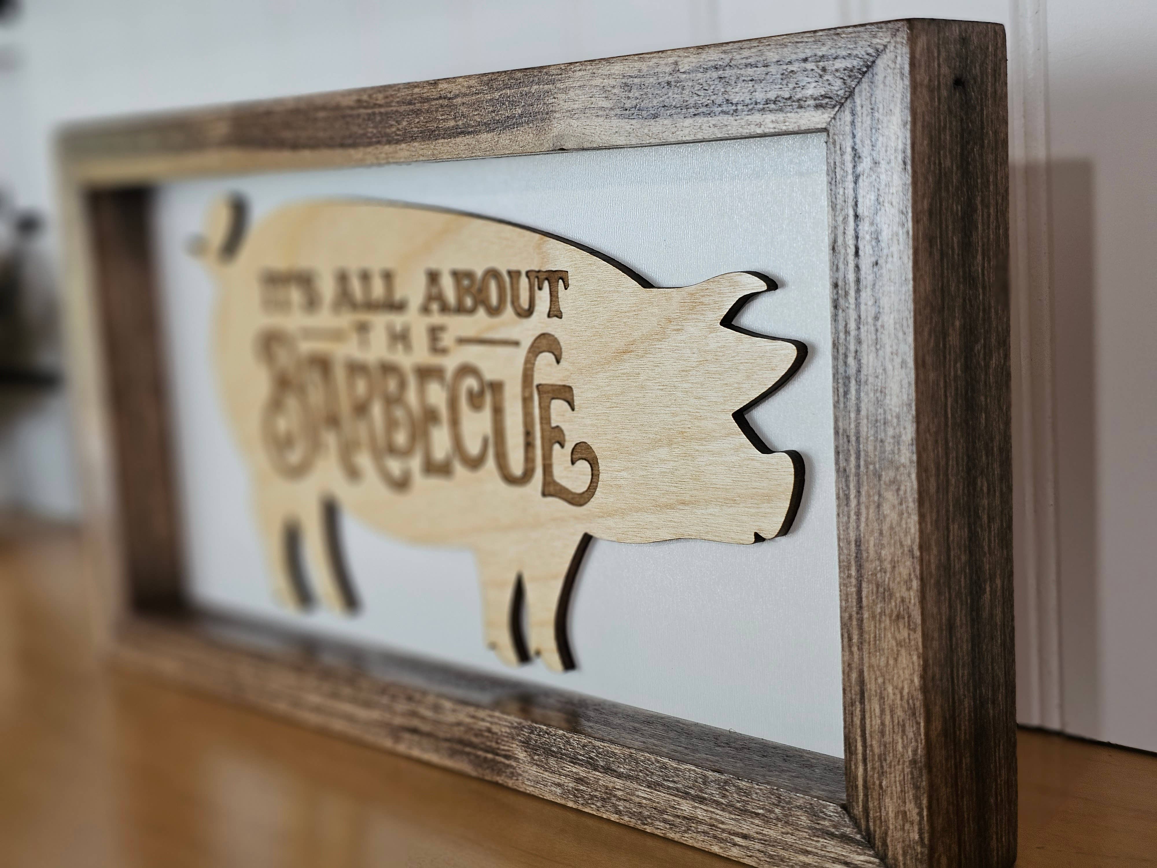 Cul de Sac Critters - Vente Pancarte - Panneaux gravés Bar BQ Fun, variété, cadre fait main, cadeaux pour papa8