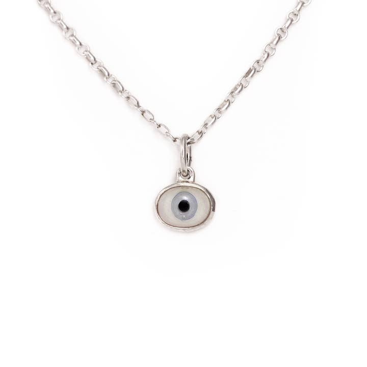 *RTS* Blauw Baby Oogbal Ketting 20" Ketting voor wholesale door Alex Streeter