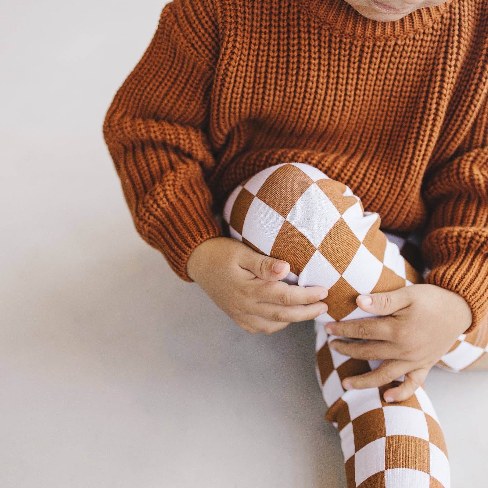 Lucky Panda Kids - Wholesale Knit Sweater - Kids - Chunky Knit Sweater | Rust9