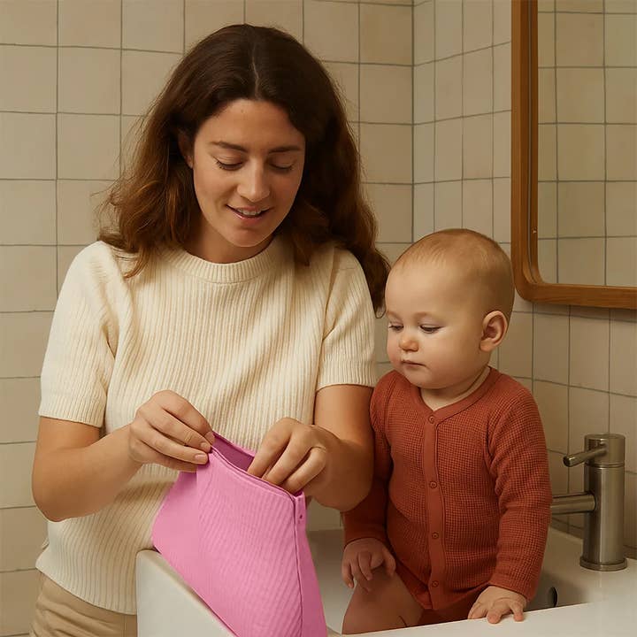 PAPATE - Wholesale Toiletry Bag - Women's - Organic Cotton Toiletry Bag - Pink3