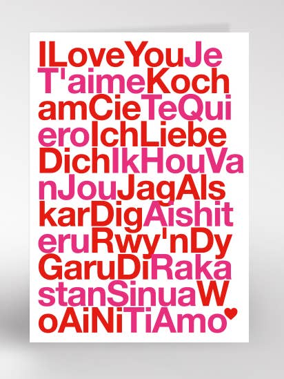 222 Jag älskar dig Språk för wholesale av Dicky Bird