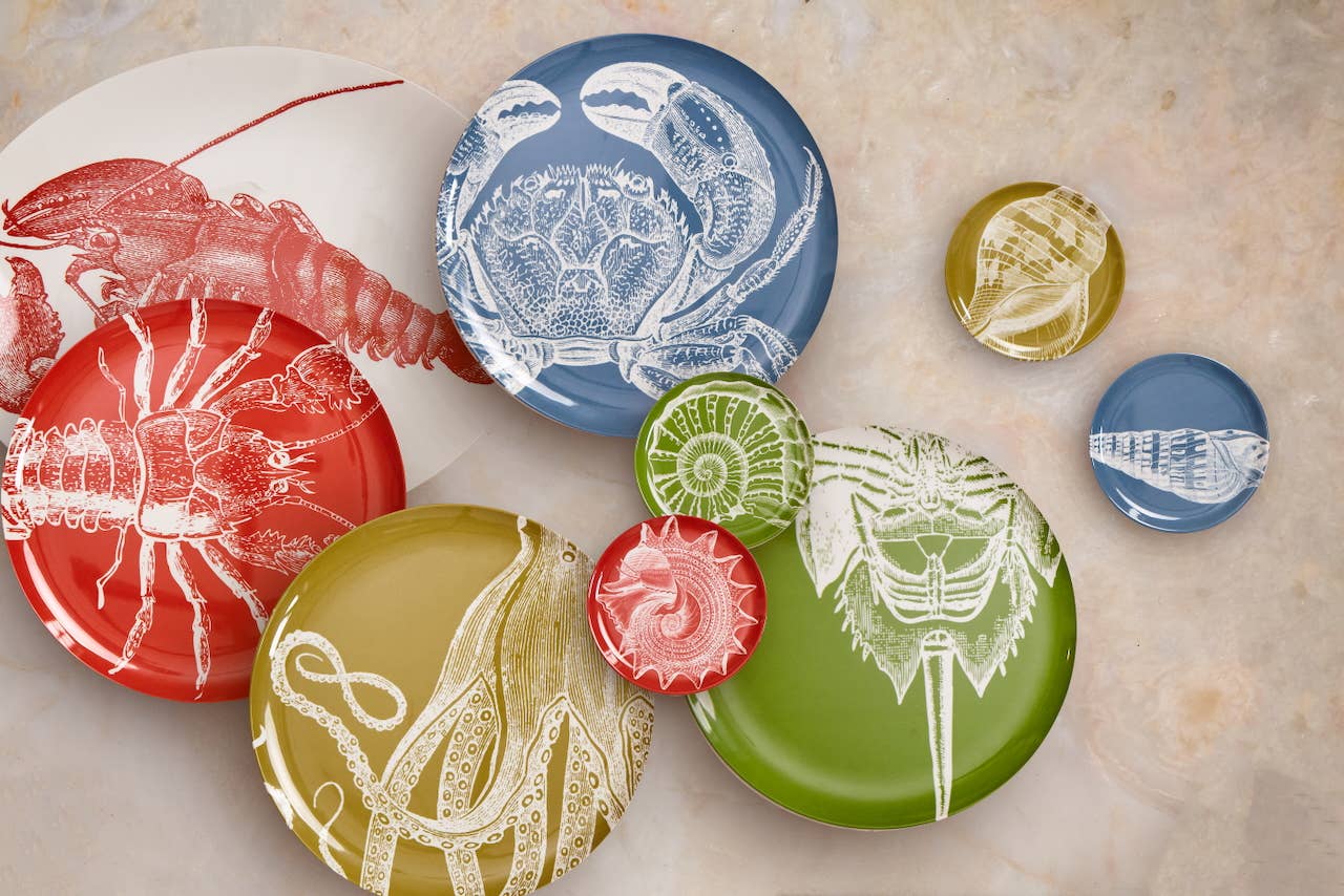 THOMASPAUL – Base de copos por atacado – Conjunto de 4 porta-copos temática vida marinha6