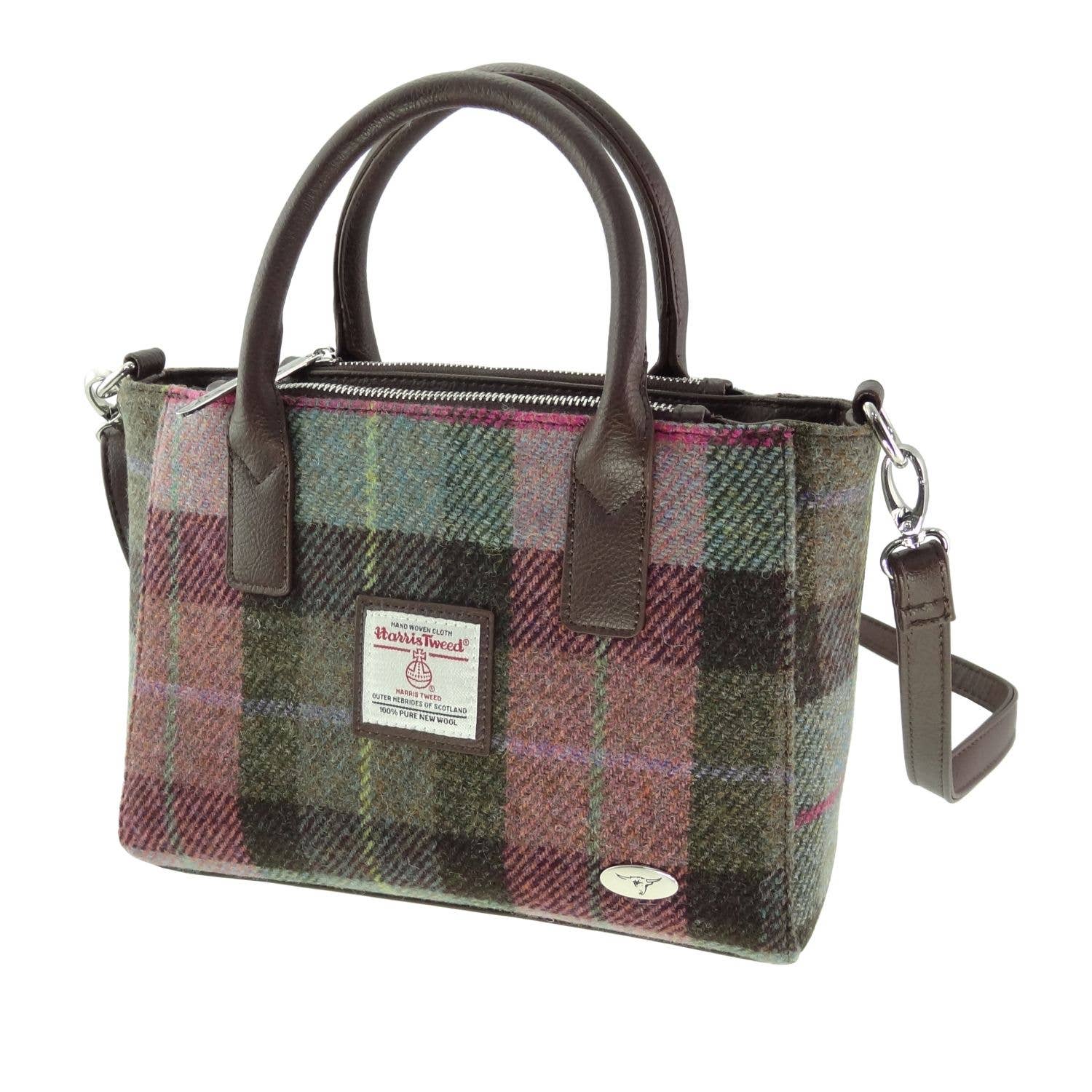Glen Appin Of Scotland - Wholesale Tote Bag - Women's - LB1228 Harris Tweed 'Brora' Small Tote31