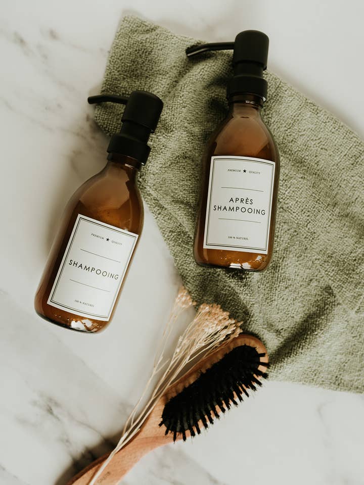 Shampoo - Amber bottle for wholesale by Les Flacons de l’Apothicaire