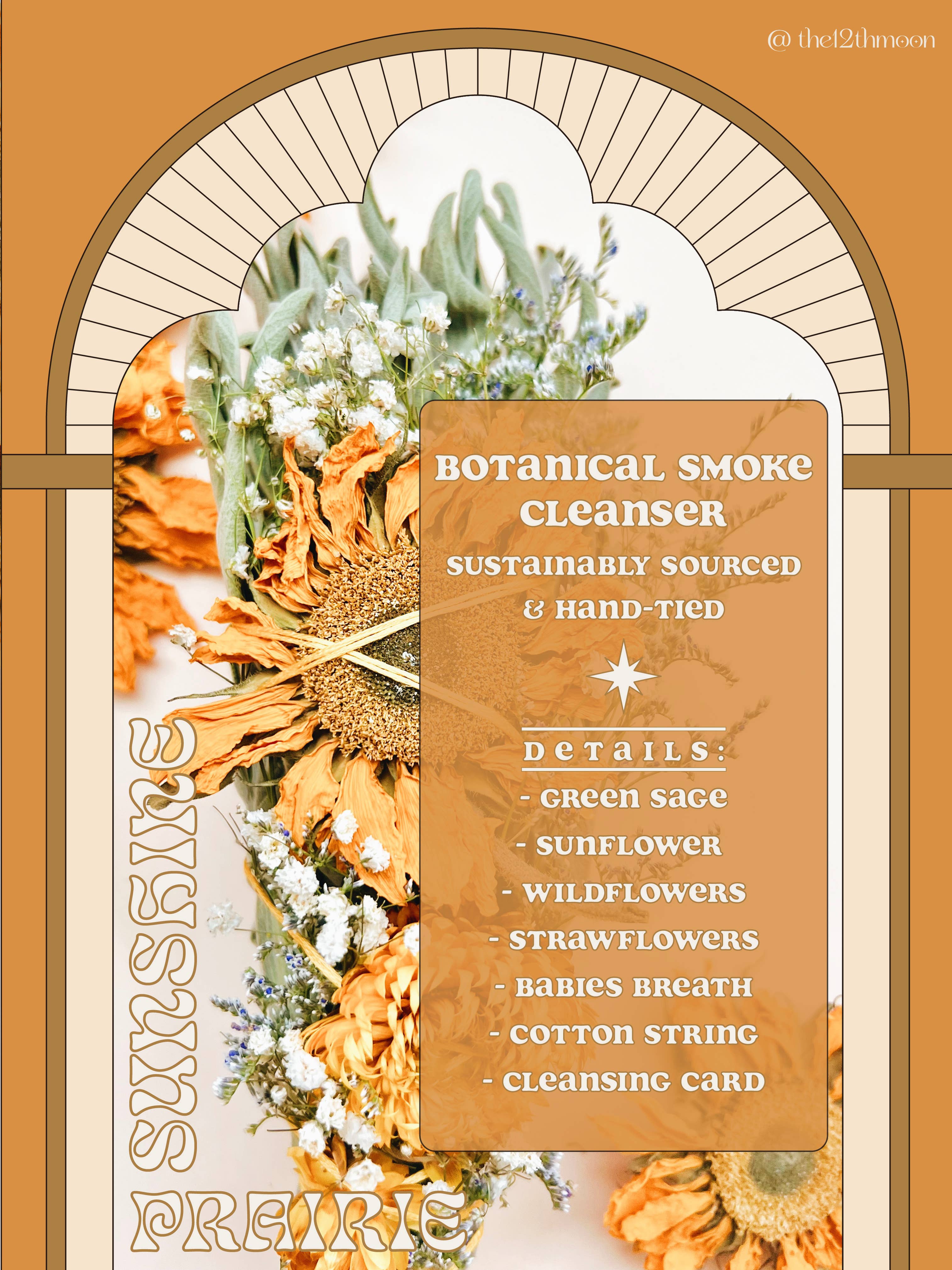 The 12th Moon - Vendita all'ingrosso Salvia - SUNSHINE PRAIRIE Pacchetto di macchie di salvia floreale - Detergente per fumo3