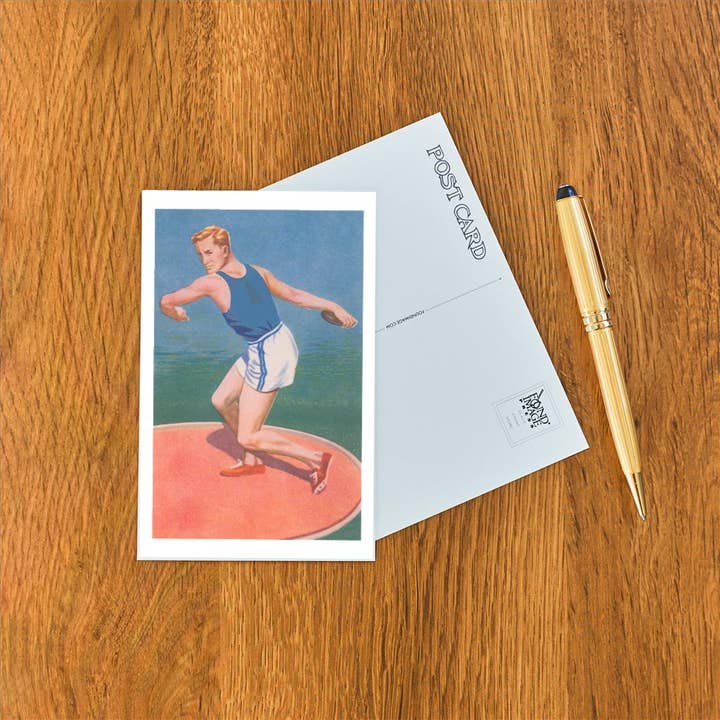 Found Image Press - Wholesale Postcard - Postcard OL-227 Discus Thrower1