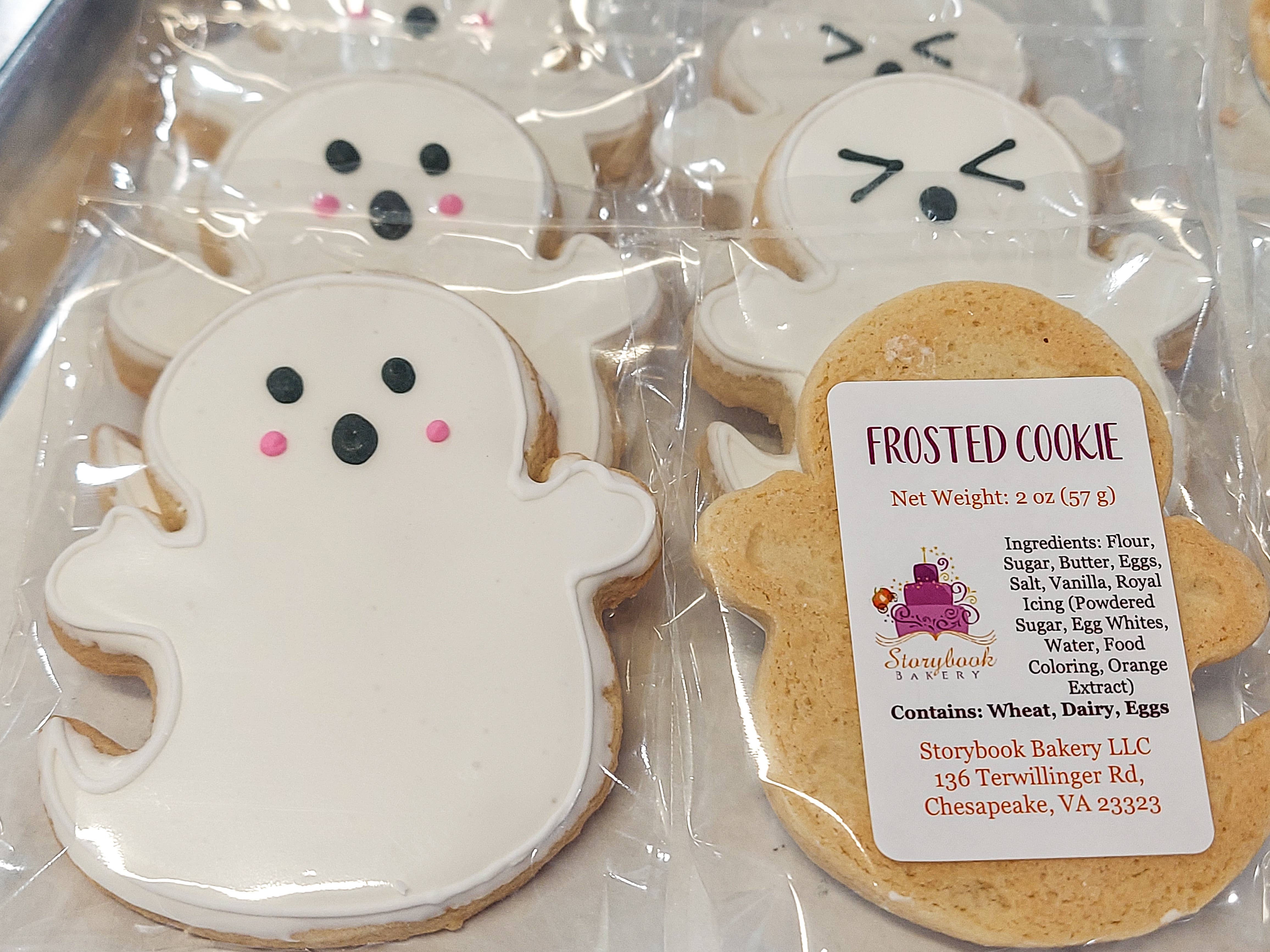 Storybook Bakery, Shipped! - Wholesale Cookie - Ghost Cookie1
