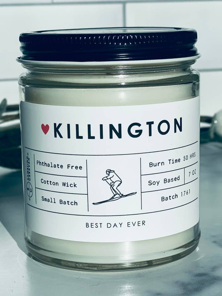 Killington, VT Candle for wholesale by Rambling Caravan