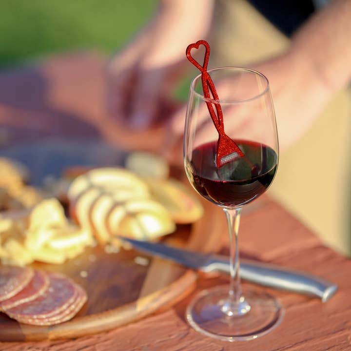PureWine - Wholesale Wine Tool Set - The Wandâ„¢ Wine Purifier 8-Pack, Red