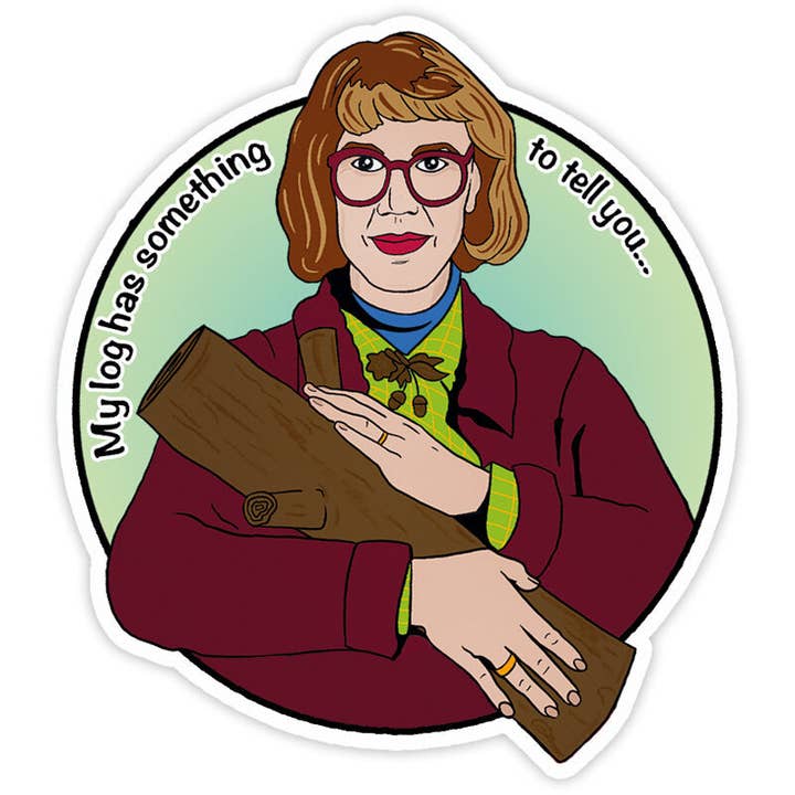 Lot de 3 autocollants en vinyle Log Lady Twin Peaks pour la vente par Bite Your Granny