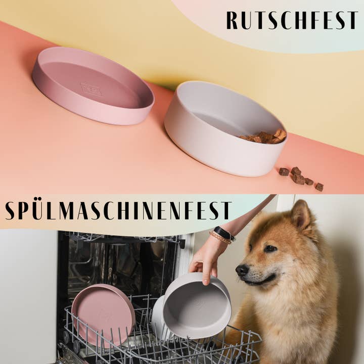 ne&no – Engroshandel Madskål - Kat/hund – ne&no® silikonemadskål med låg til hunde og katte – MIX7