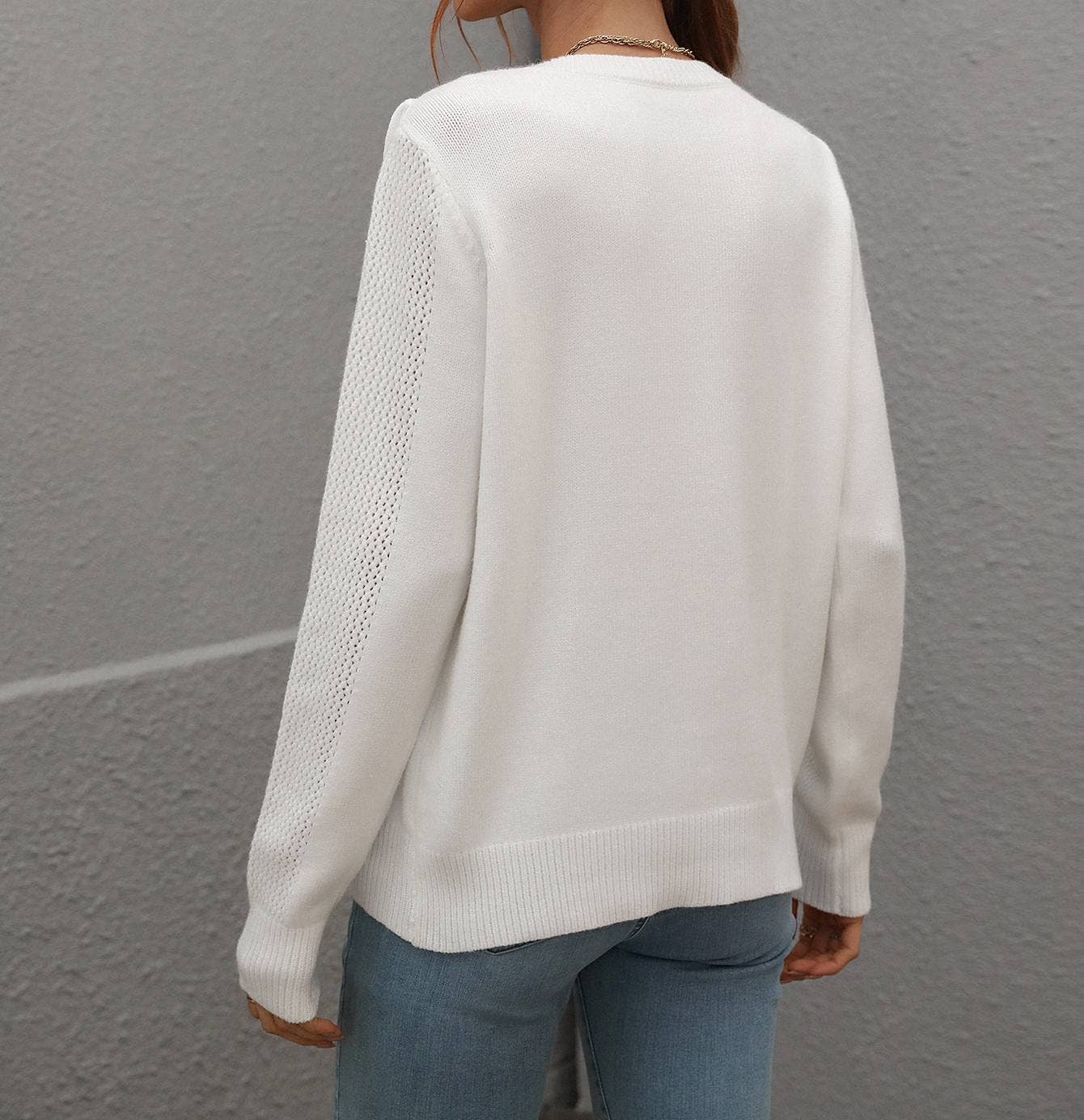 Rosa Clothing - Wholesale Knit Sweater - Women's - Fringed Pullover Sweater4