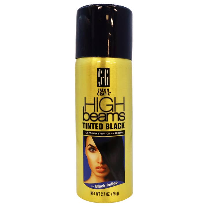 KT Supply - Wholesale Hair Dye - High Beams TintedBlack Temporary SprayOn HairColors 34 2.7oz