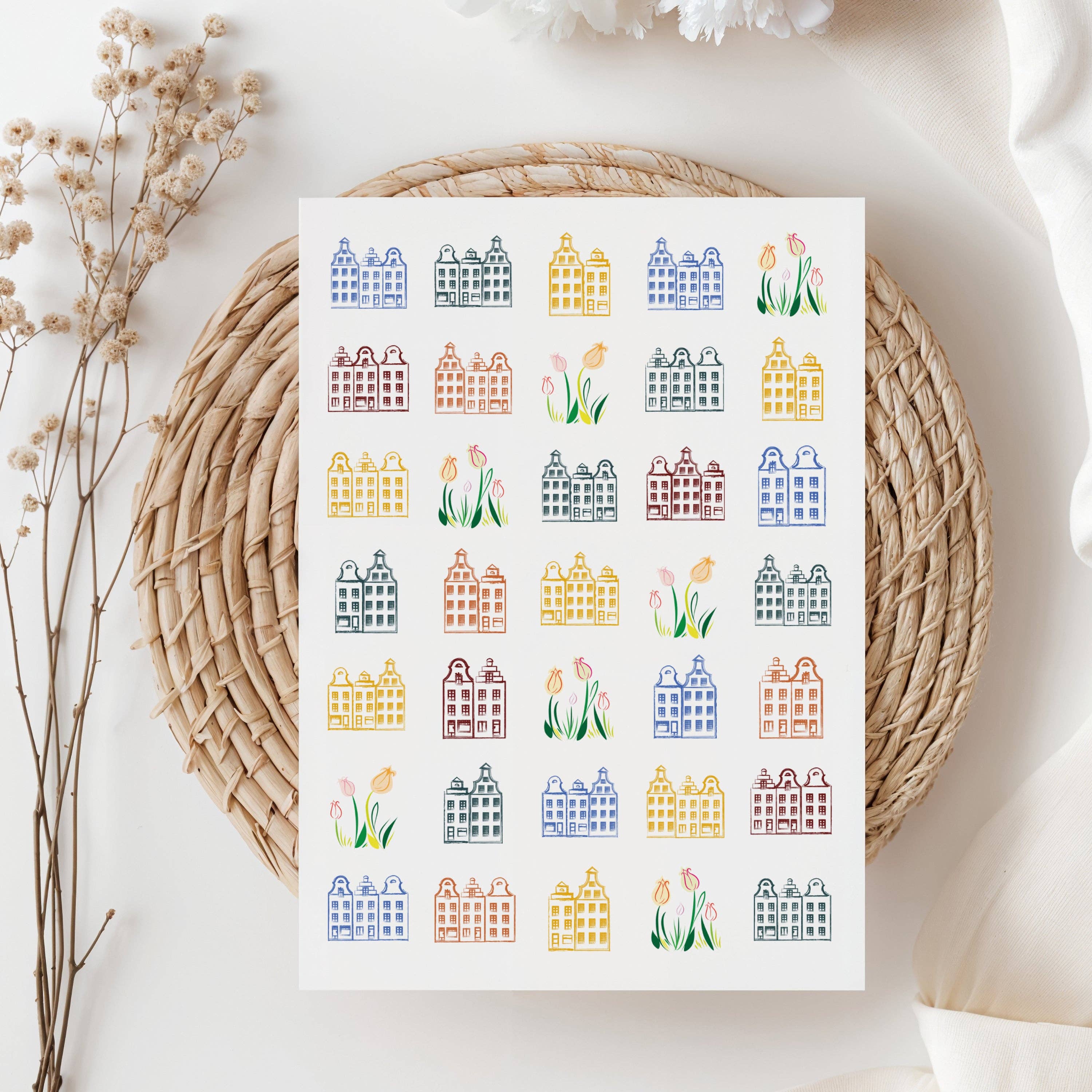 Sticker Varia - Wholesale Sticker - Sticker Sheet Tulips from Amsterdam