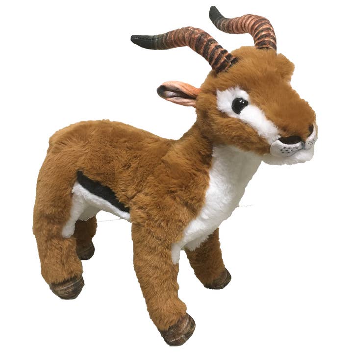 Texas Toy Distribution - Wholesale Stuffed/Plush Toy - Kids & Baby - Gazelle Plush 12" Stuffed Zoo Animal