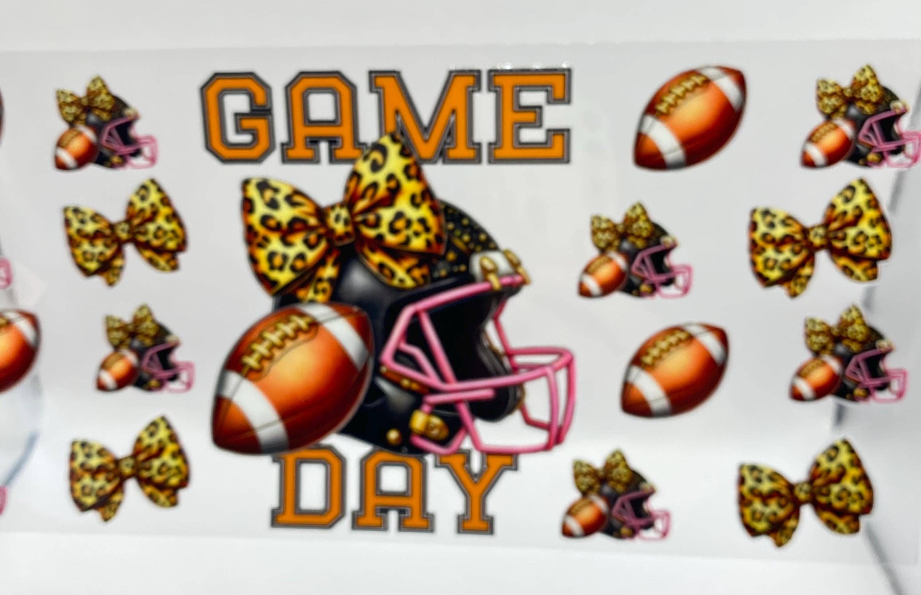ASAP Craft Supplies - Wholesale Sublimation Transfer - Game Day UV DTF 16oz cup wrap - double sided - Permanent Decal - Ready to apply0