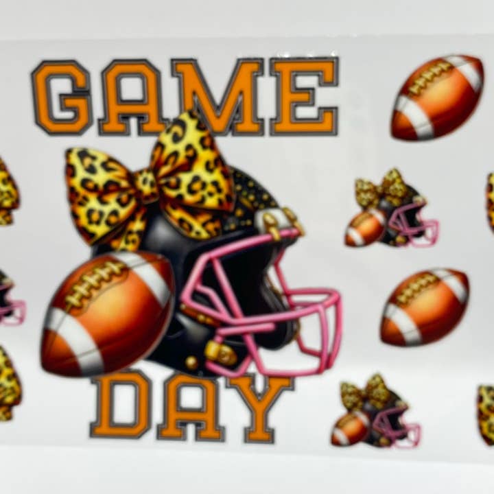 ASAP Craft Supplies - Wholesale Sublimation Transfer - Game Day UV DTF 16oz cup wrap - double sided - Permanent Decal - Ready to apply