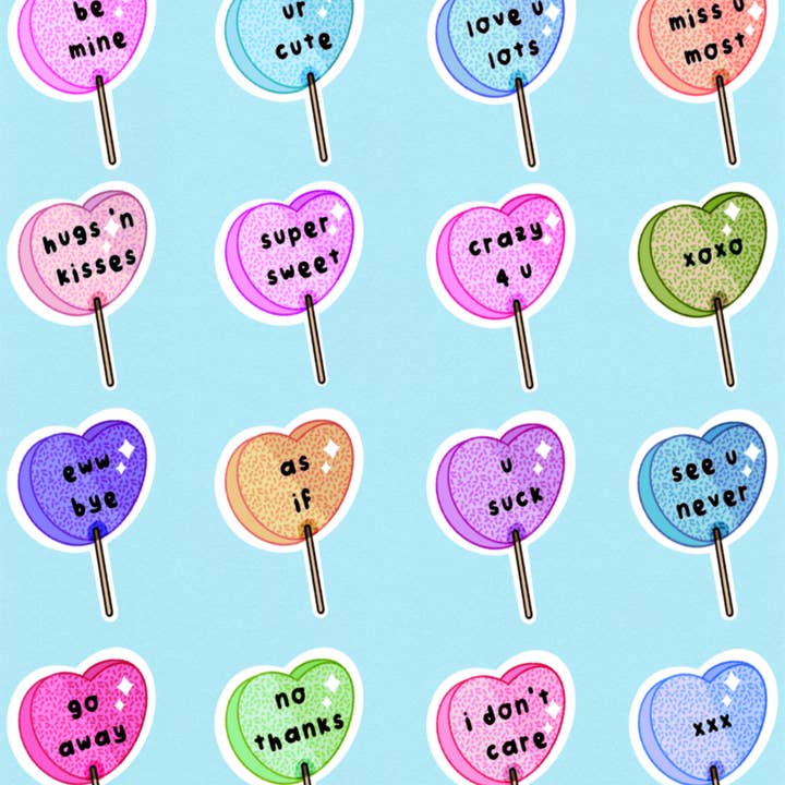 sweet & sour valentine's (art print) for wholesale by heypandadesigns