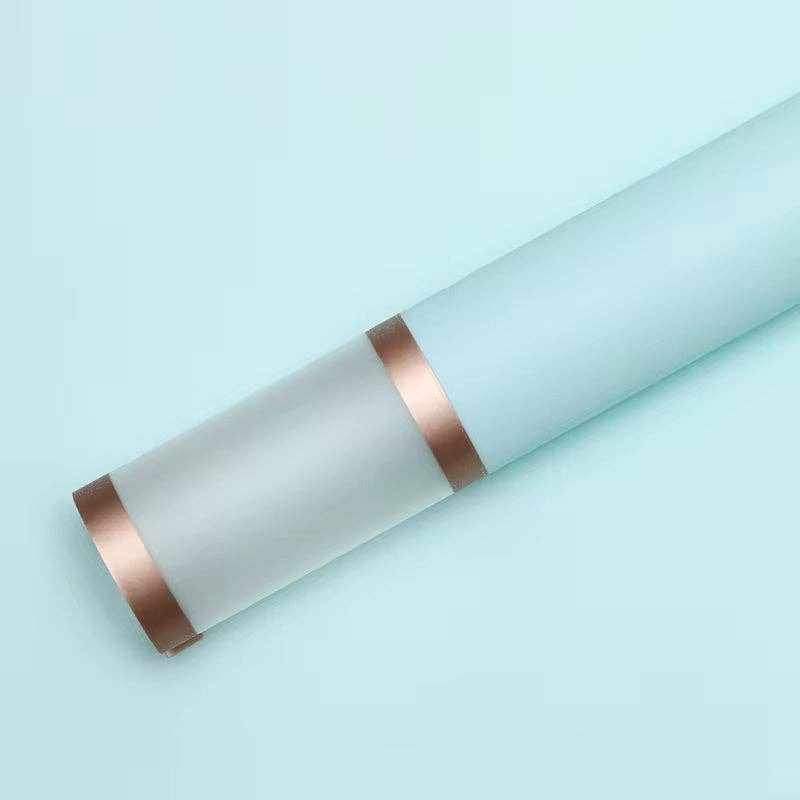 Elegant Design Supply - Wholesale Wrapping Paper Roll - Golden Frosted Edge Flower Wrapping Paper (20pcs/bag)11