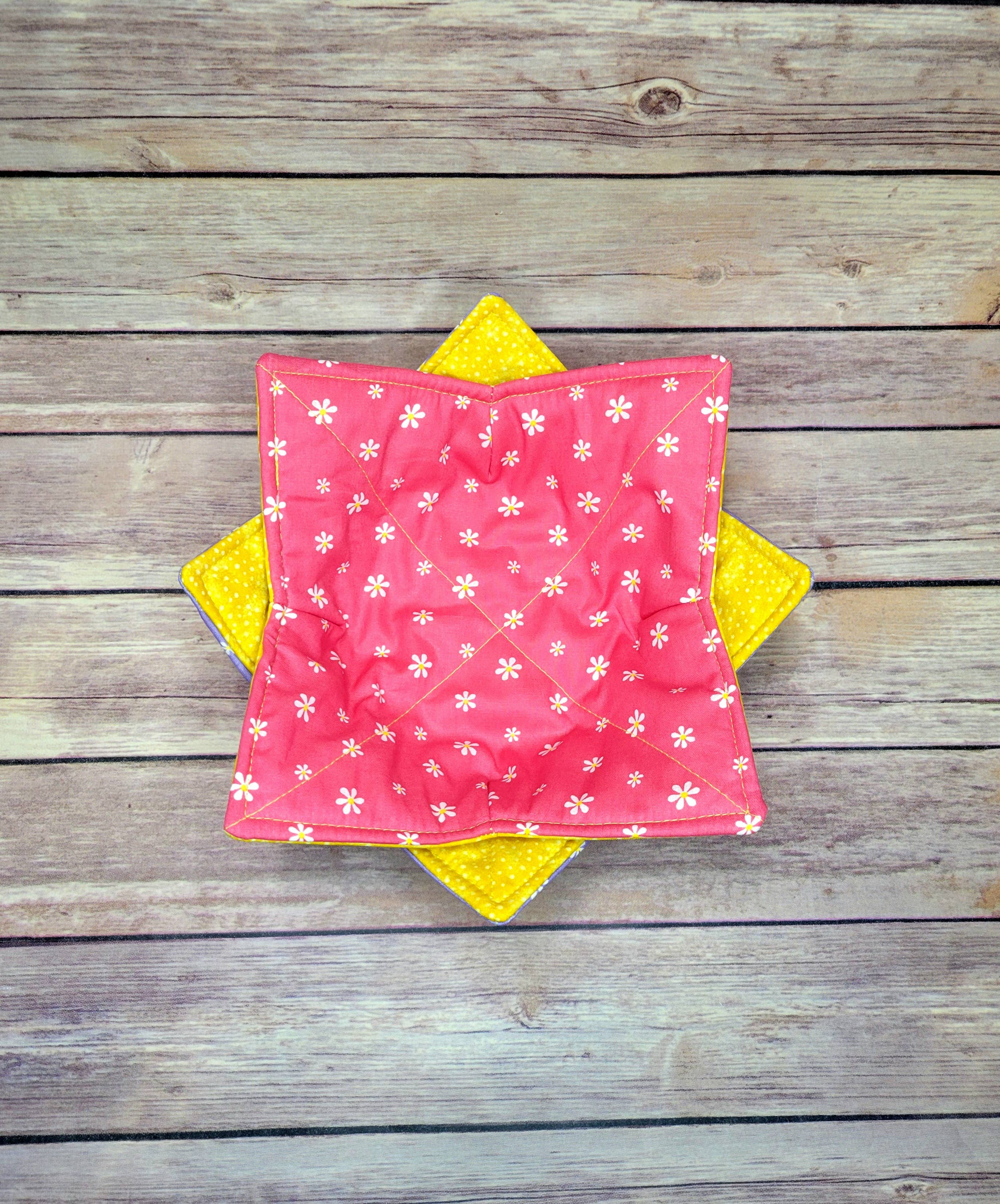 Burpie Bibs Boutique - Wholesale Oven Mitt/Pot Holder - Spring Bowl Cozy | Floral Hot Pad | Flower Flowers Bee Bees20