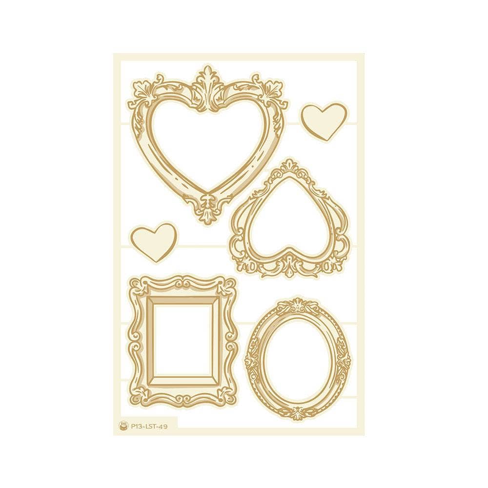 P13 - Wholesale Craft Supplies - Light chipboard embellishments Love Stories 06, 4x6", 6pcs0
