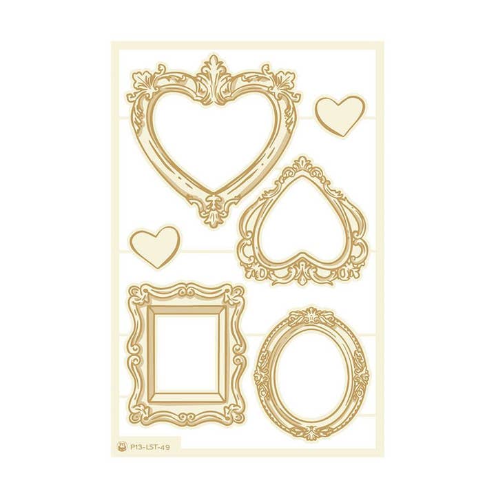 P13 - Wholesale Craft Supplies - Light chipboard embellishments Love Stories 06, 4x6", 6pcs0