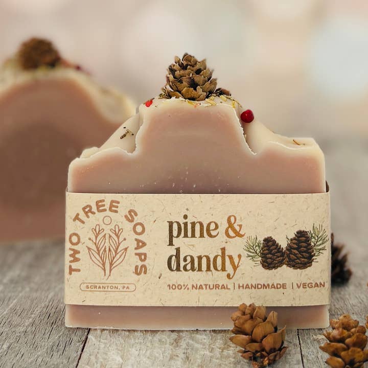 Pine & Dandy - Natural Handmade Bar Soap for wholesale by Two Tree Soaps