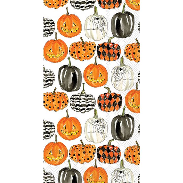 Papir Guest Håndklæde 16 Count - Græskar Mønster Fall for engroshandel hos Boston International