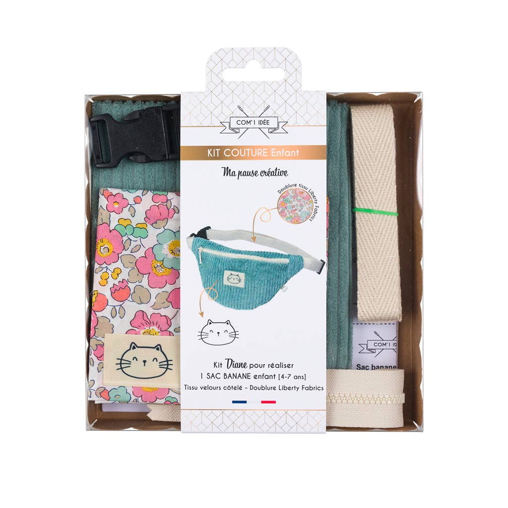 Com'1 Idée - Wholesale Craft Sewing Kit - Kids' fanny pack kit | Diane