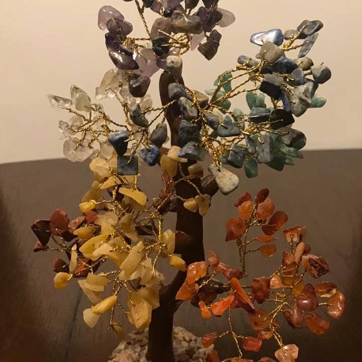 jiomind - Wholesale Spiritual Stone/Crystal - 7 Chakra Crystal Tree, 7 Chakra Gemstone Tree (300 chips)4