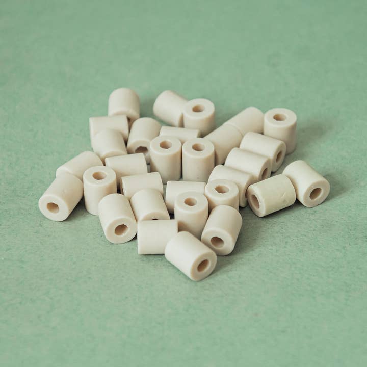 500g bulk grey ceramic beads (about 350 beads) for wholesale by Kyuké