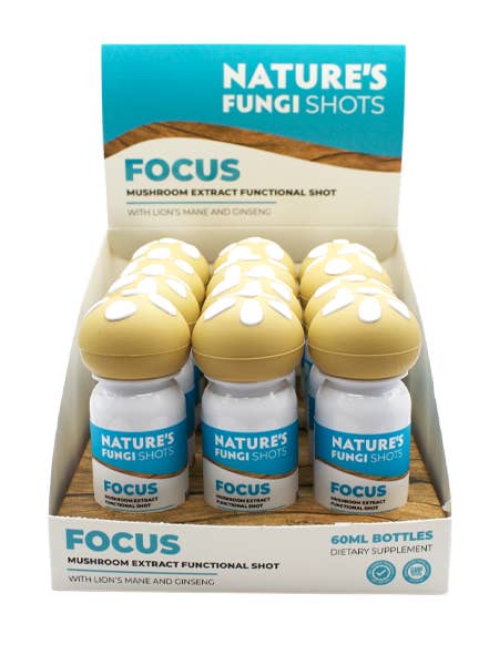 Nature's Fungi Functional Mushroom Shots Focus 12ct for wholesale by Nature's Fungi