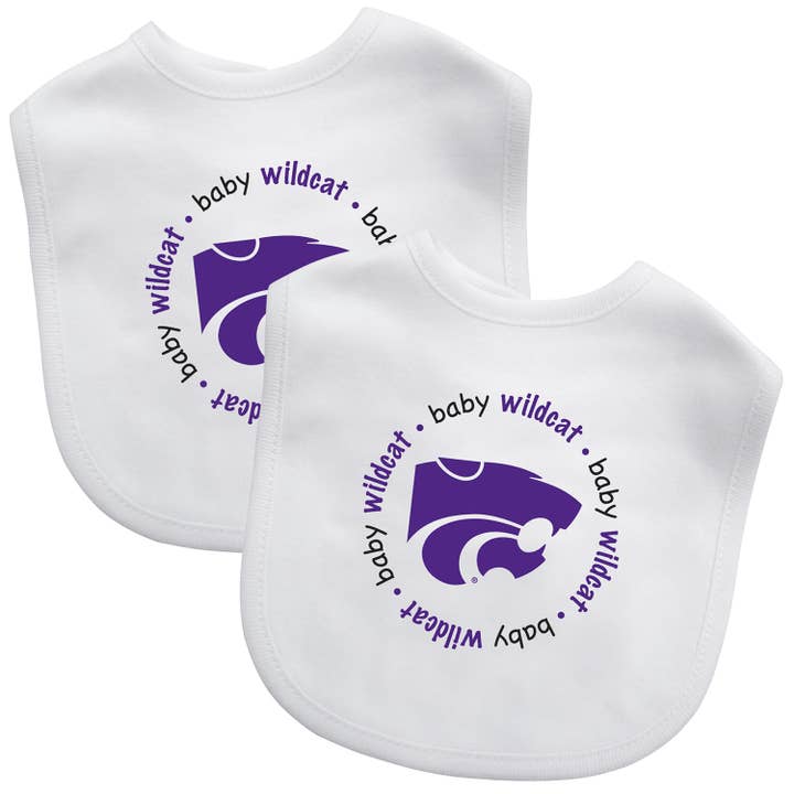 Kansas State Wildcats - Lot de 2 bavoirs pour bébés pour la vente par Masterpieces Puzzles