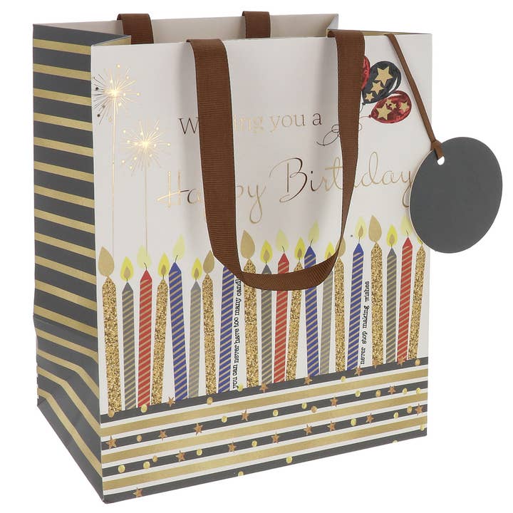 Bolsa de cumpleaños Rush Candles, tamaño mediano para venta al por mayor de Joe Davies