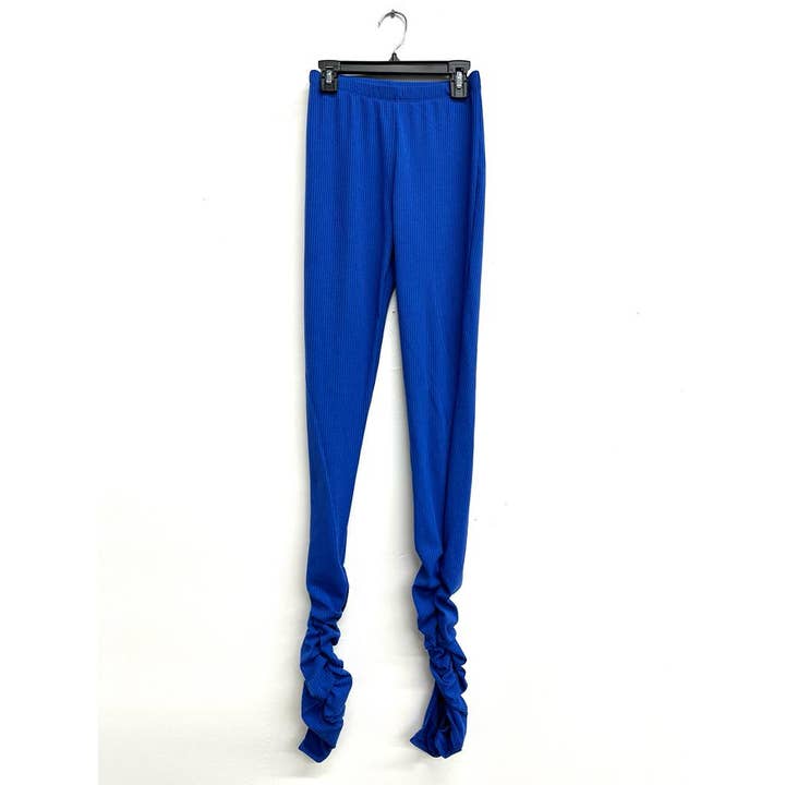 Uptown Apparel - Wholesale Fashion Leggings - Women's - B10613 Ribbed Ankle Ruched Leggings7