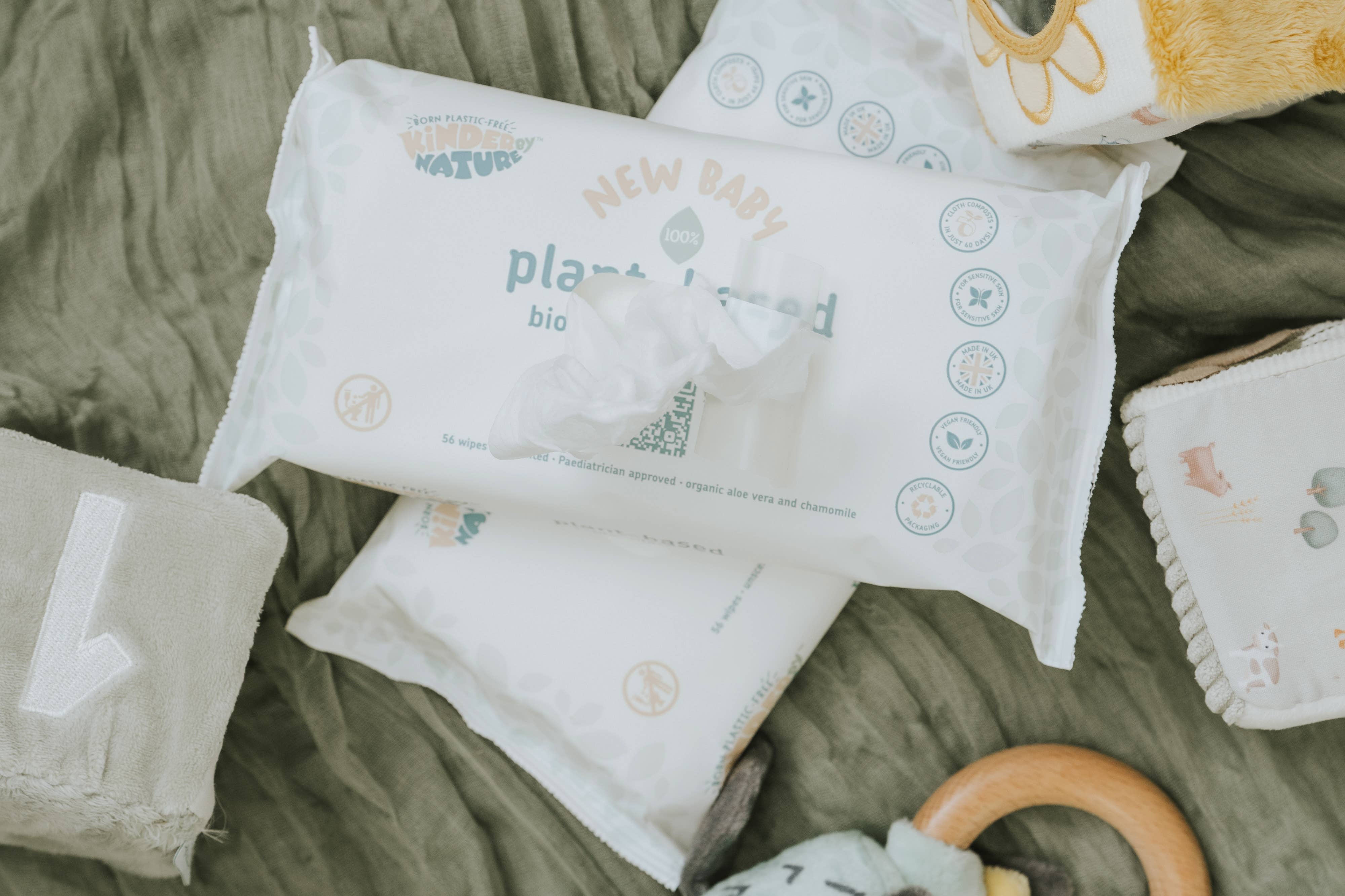 Kinder by Nature – wholesale Face & body wipes – Baby – Kinder by Nature Plant-Based Baby Wipes  4