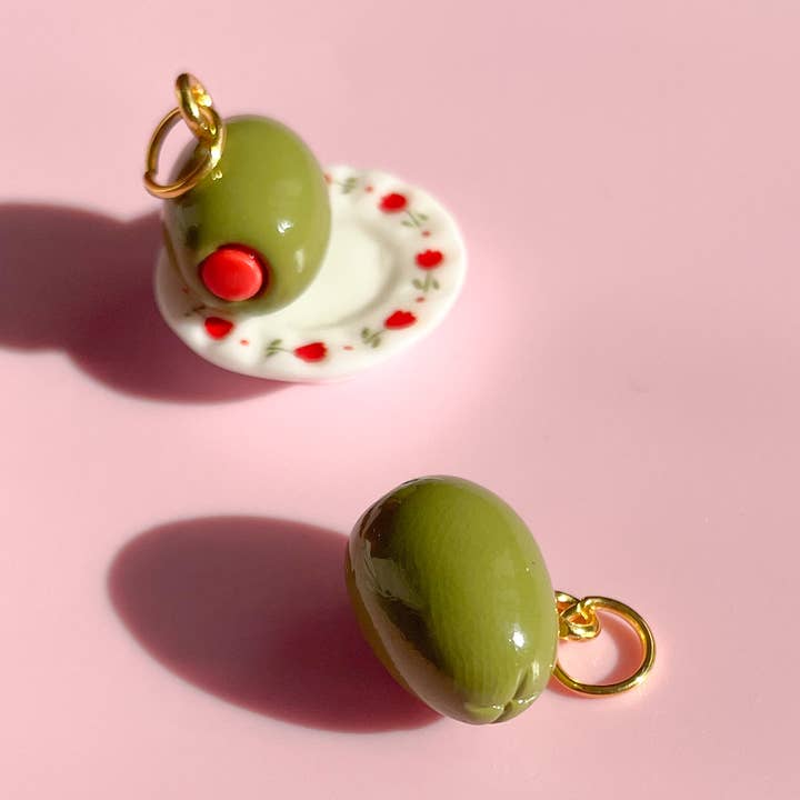 Olive Charms for wholesale by Bold Blossom Shop
