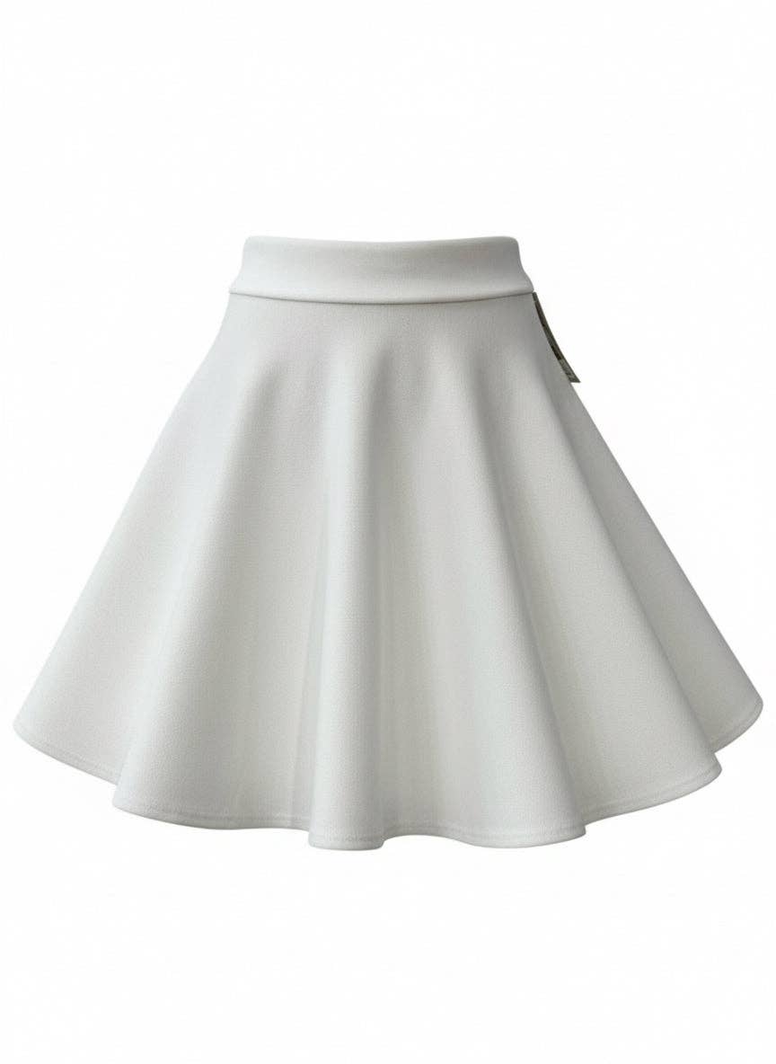 BLANCO WITTE SKATER ROK 1642 voor groothandel op Faire2