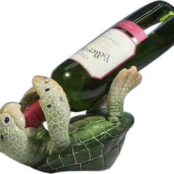 Sea Creations - Wholesale Bottle Rack/Holder - Green Turtle Wine Holder