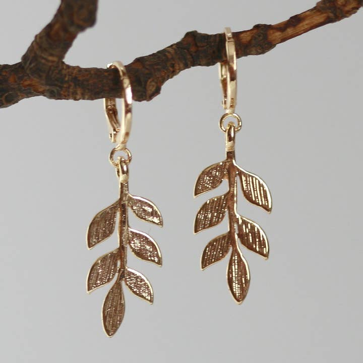 Brincos Folha | Nature Jewellery por atacado de Kaiko Studio