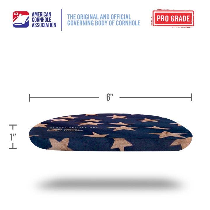 American Cornhole Association - Wholesale Cornhole - Cloth American Flag Synergy Pro Cornhole Bags6
