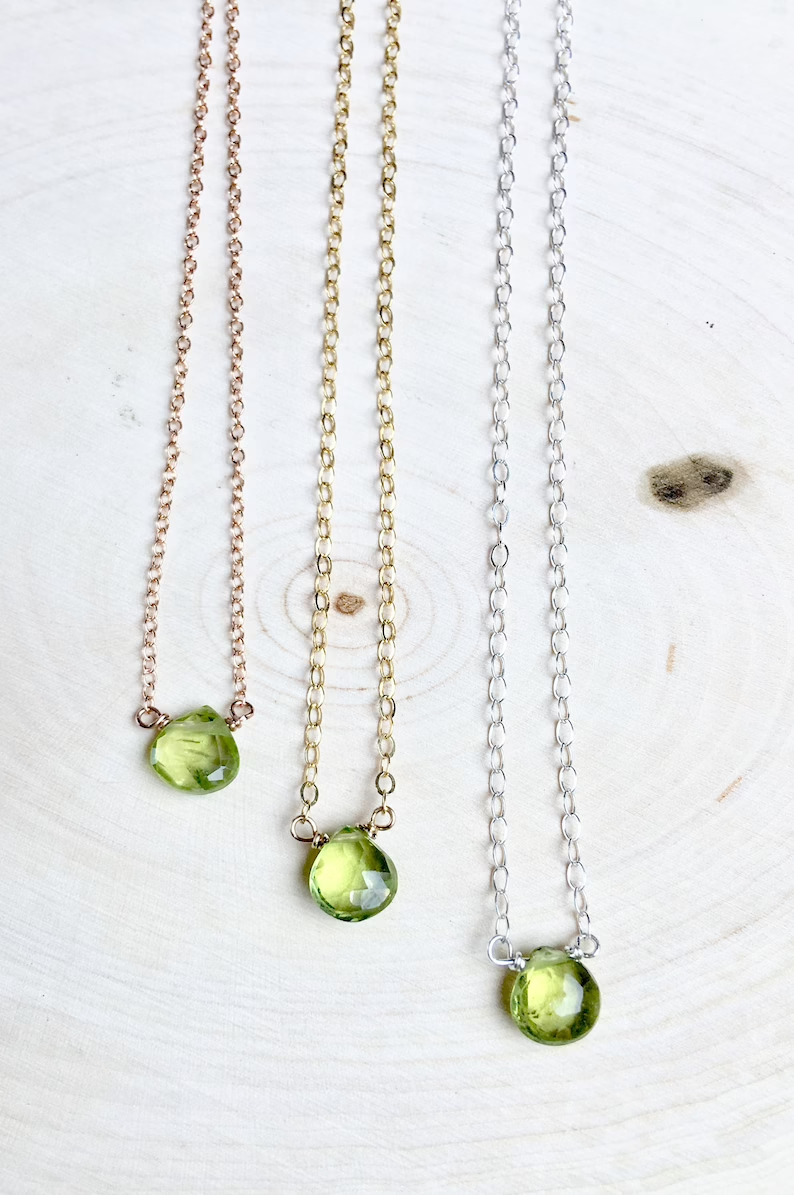 Blue Soul Designs - Wholesale Halskettinghanger - Lola ketting - Peridoot2