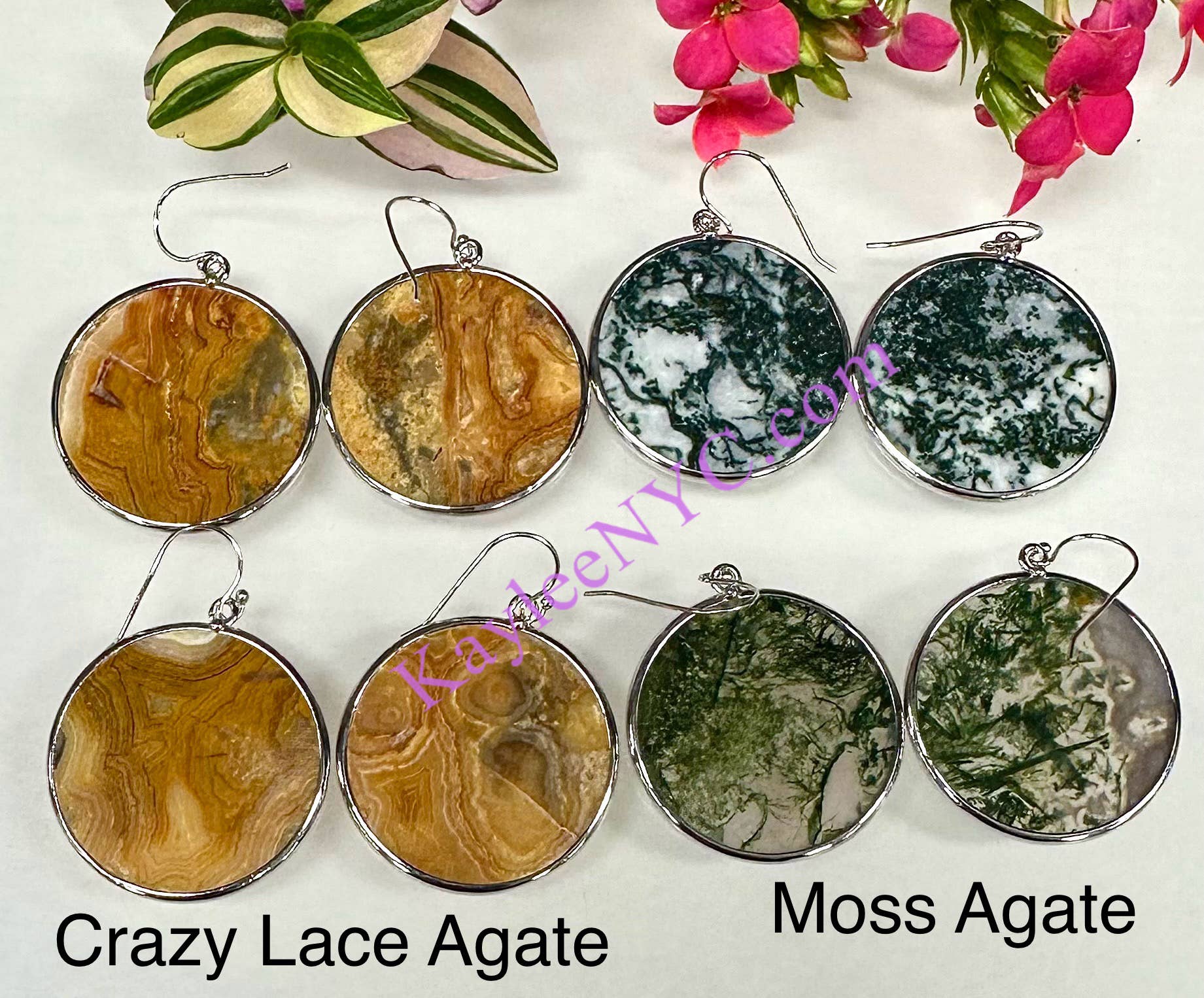 KayleeNYC - Wholesale Dangle Earrings - Natural Crystal Sterling Silver Dangling Earring5