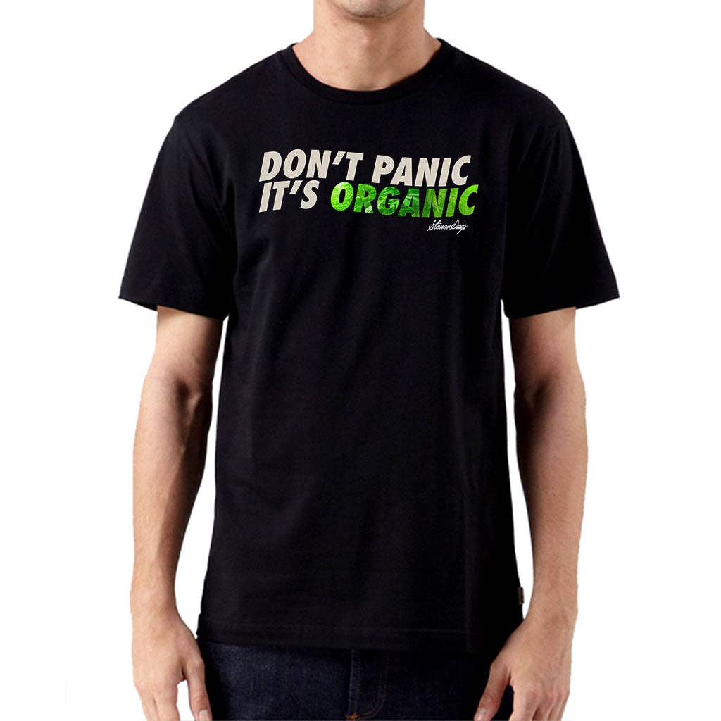 StonerDays Apparel - Wholesale Screen Printed T-Shirt - Unisex - Dont Panic Greens Tee1