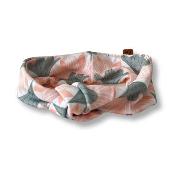 Bandeau « Pastel Lotus » pour bébés et enfants - Coton bambou pour la vente par Hairjewelz by Elle