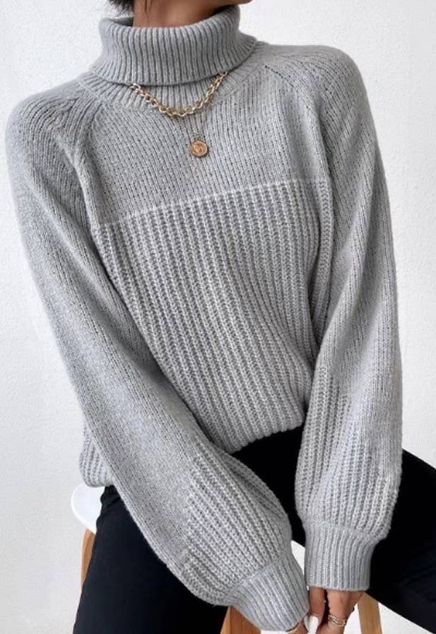 Miss Sparkling – wholesale Knitted jumper – Women′s – Knit turtleneck sweater4