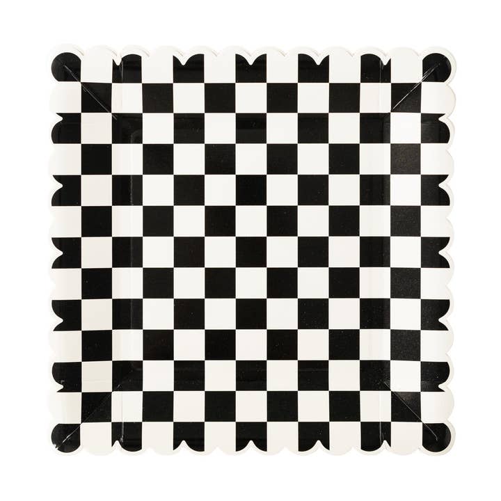 WED1040 - Piatto di Carta a Quadretti Party More per la vendita all'ingrosso da parte di My Mind’s Eye